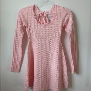 Hollister Light Pink Cable Knit Sweater